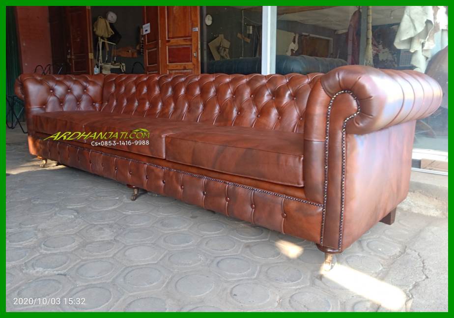 Leather Sofa Minimalis Chesterfield Terbaik Furniture Jepara