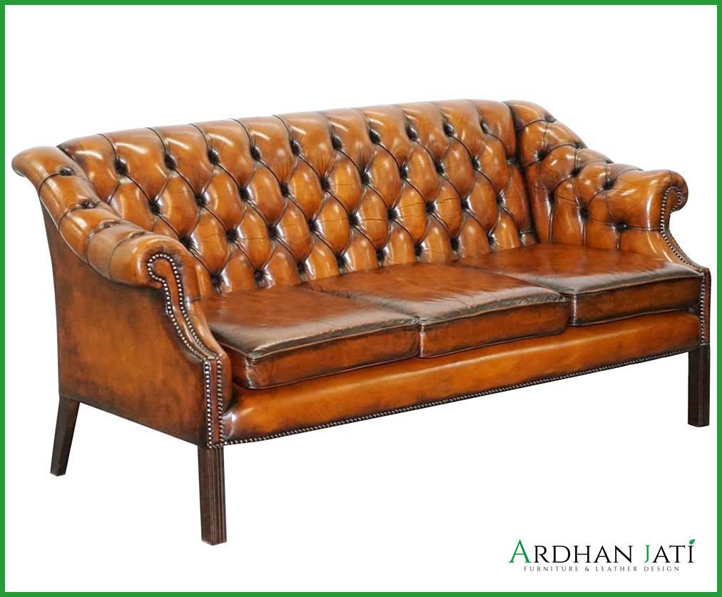 Original Leather Chesterfield Sofa