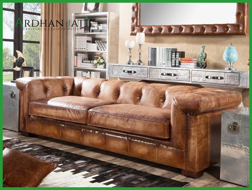 Leather Chesterfield Sofa Decor
