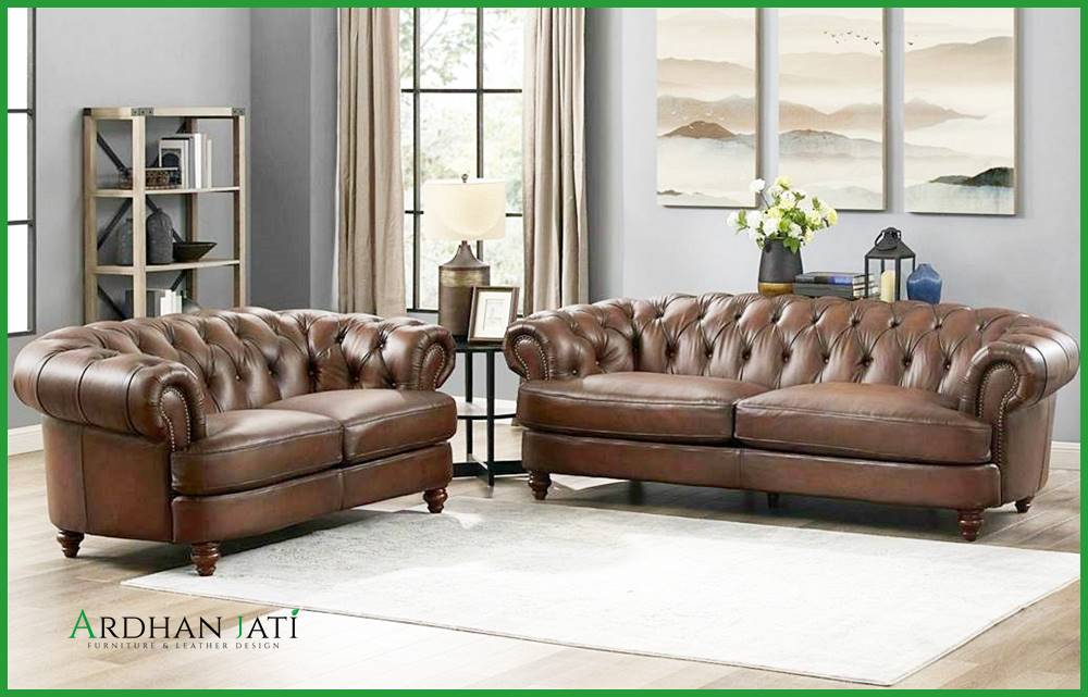 Leather Chesterfield Sofa Dubai
